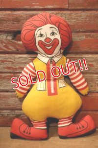 ct-241230-03 McDonald's / Ronald McDonald 1970's Pillow Doll