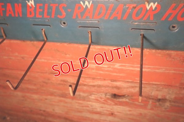 画像7: dp-241225-10 Raybestos 1950's FAN-BELTS RADIATOR HOSE Metal Hook Rack