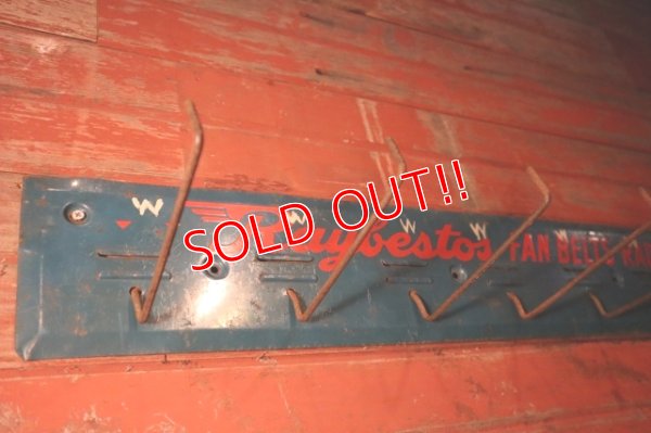 画像8: dp-241225-10 Raybestos 1950's FAN-BELTS RADIATOR HOSE Metal Hook Rack