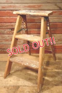 dp-241106-01 Vintage Wood Step Ladder