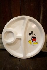 ct-241225-22 Mickey Mouse / 1970's Four Compartment Plate