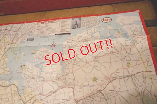 画像10: dp-240605-06 Esso / 1958 Road Map "New York City and vicinity Long Island"