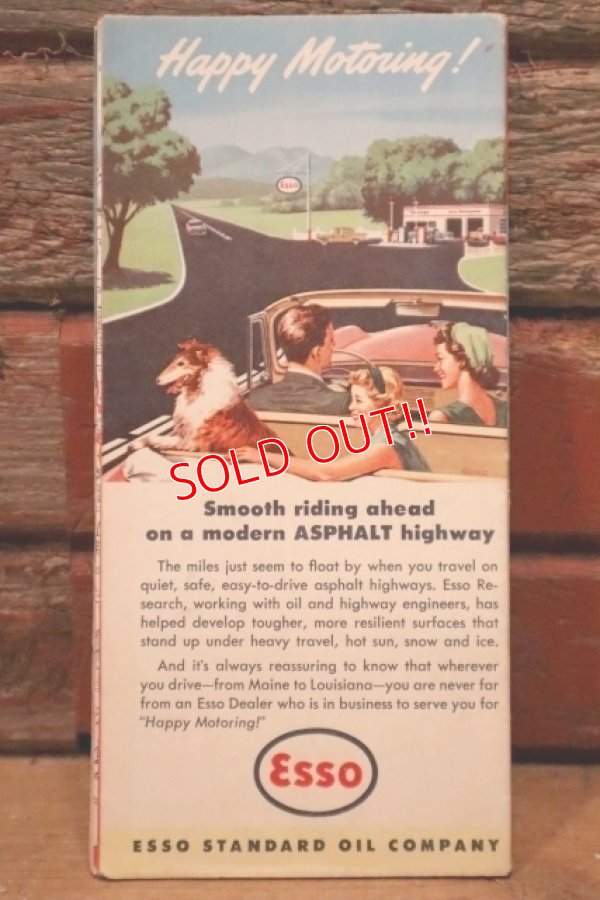 画像3: dp-240605-06 Esso / 1958 Road Map "New York City and vicinity Long Island"