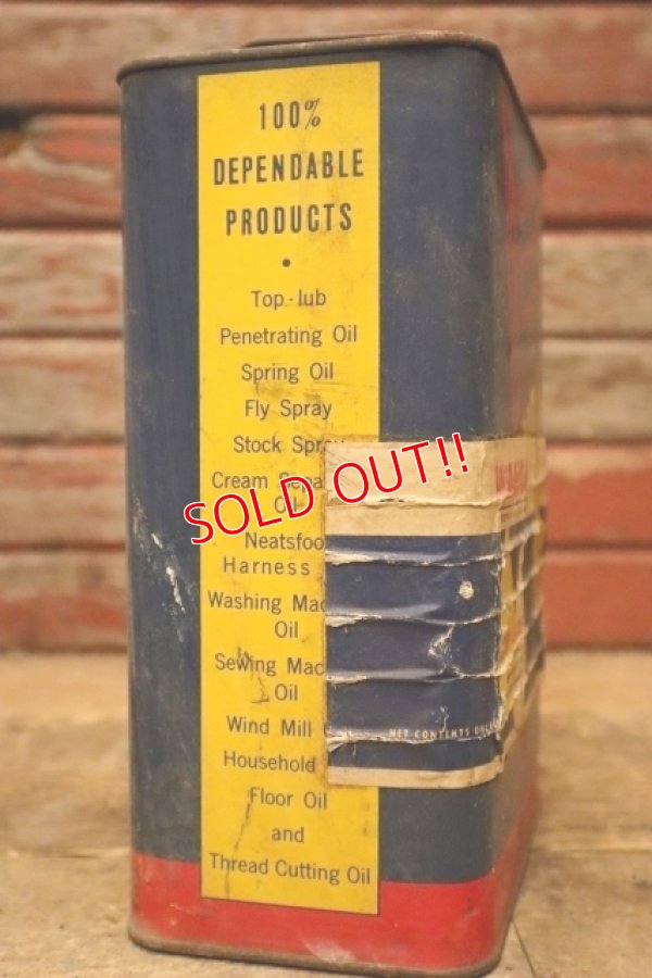 画像6: dp-240508-38 CATO OIL AND GREASE COMPANY / WANDA TOP LUBE 1940's-1950's ONE U.S. GALLON CAN