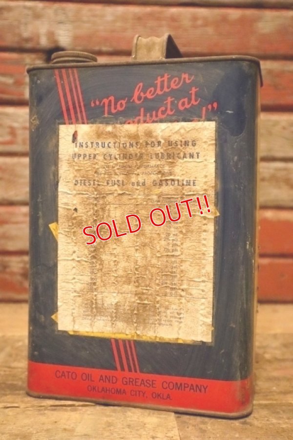 画像4: dp-240508-38 CATO OIL AND GREASE COMPANY / WANDA TOP LUBE 1940's-1950's ONE U.S. GALLON CAN