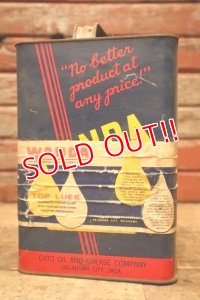 dp-240508-38 CATO OIL AND GREASE COMPANY / WANDA TOP LUBE 1940's-1950's ONE U.S. GALLON CAN