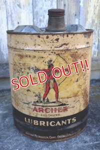 dp-241230-09 ARCHER PETROLEUM CORP / 1940's-1950's LUBRICANTS 5 U.S. GALLONS CAN