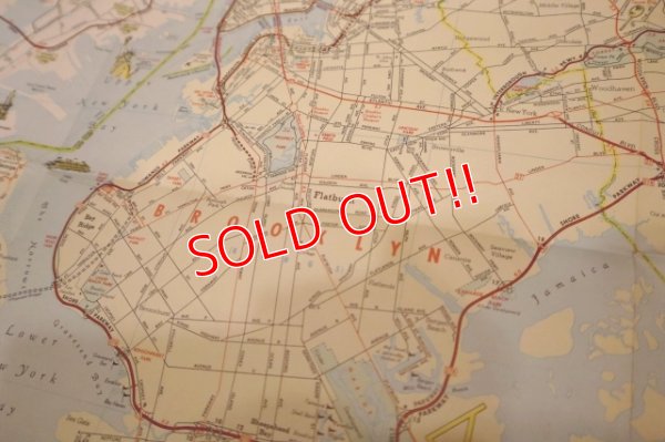 画像9: dp-240605-06 Esso / 1958 Road Map "New York City and vicinity Long Island"