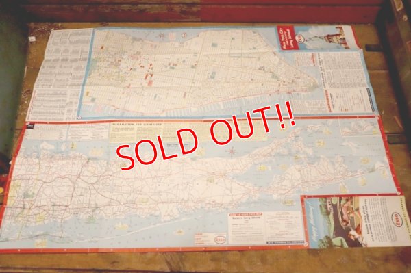 画像4: dp-240605-06 Esso / 1958 Road Map "New York City and vicinity Long Island"