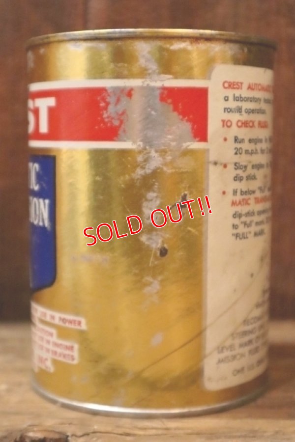 画像4: dp-230901-120 CREST/ AUTOMATIC TRANSMISSION FLUID TYPE A U.S. Quart Motor Oil Can