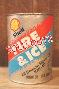 dp-230901-120 Shell / FIRE & ICE One U.S. Quart Motor Oil Can