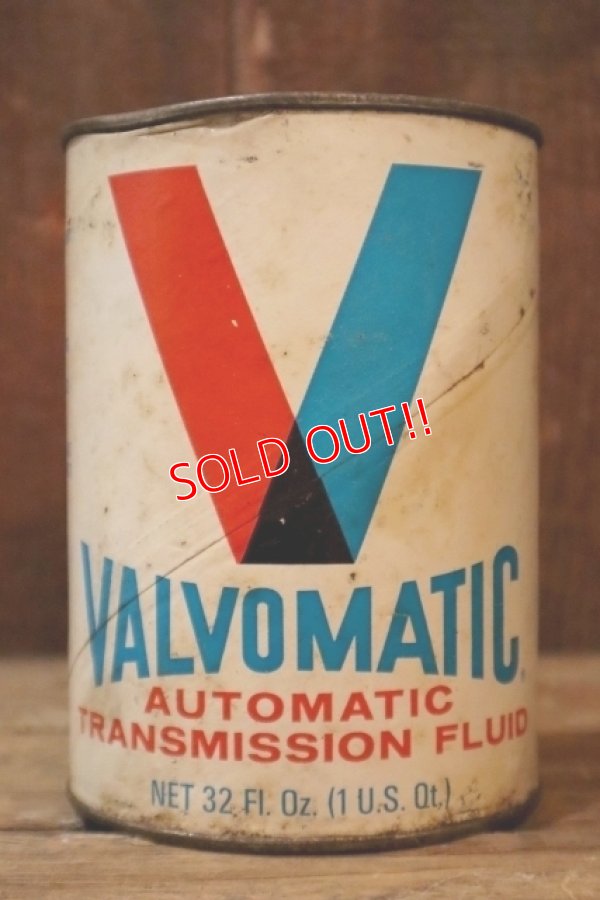 画像1: dp-190401-09 VALVOMATIC / 1960's Automatic Transmission Fluid One U.S. Quart Can