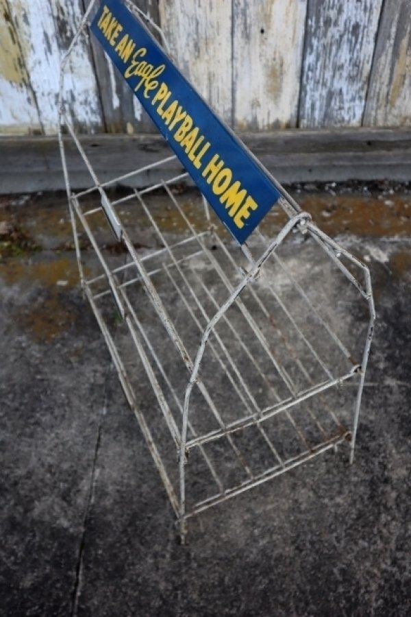 画像7: dp-240911-70 Unknown "TAKE AN Eagle PLAYBALL HOME" Wire Rack
