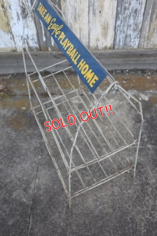 画像7: dp-240911-70 Unknown "TAKE AN Eagle PLAYBALL HOME" Wire Rack