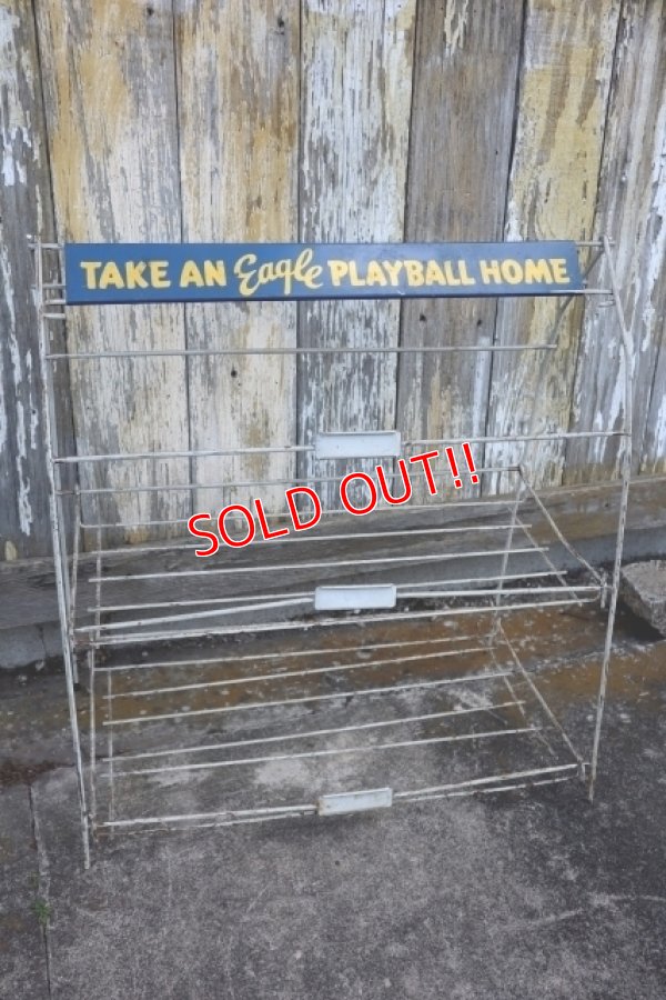 画像1: dp-240911-70 Unknown "TAKE AN Eagle PLAYBALL HOME" Wire Rack