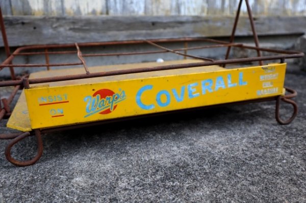 画像3: dp-240508-35 Warp's COVERALL 1950's Metal Wire Display Rack