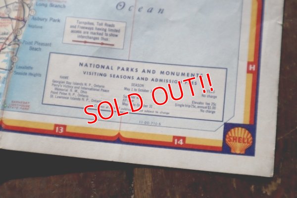 画像7: dp-240605-06 SHELL / 1950's Road Map "NORTH ATLANTIC STATES"