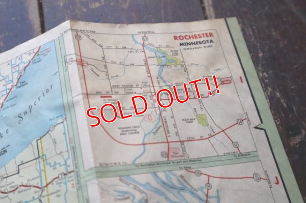 画像7: dp-220301-21 TEXACO / 1960's Road Map "MINNESOTA"