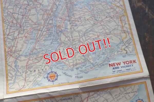 画像10: dp-240605-06 SHELL / 1950's Road Map "NORTH ATLANTIC STATES"