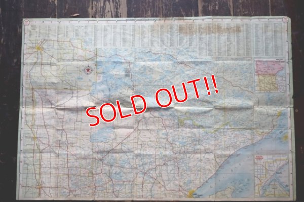 画像9: dp-220301-21 TEXACO / 1960's Road Map "MINNESOTA"