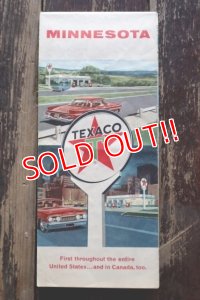 dp-220301-21 TEXACO / 1960's Road Map "MINNESOTA"