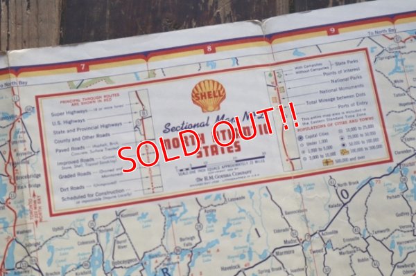 画像4: dp-240605-06 SHELL / 1950's Road Map "NORTH ATLANTIC STATES"