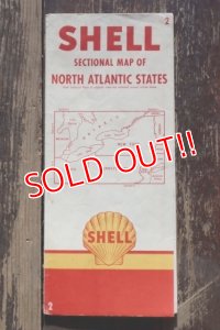 dp-240605-06 SHELL / 1950's Road Map "NORTH ATLANTIC STATES"