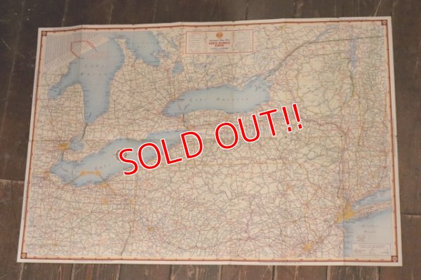 画像3: dp-240605-06 SHELL / 1950's Road Map "NORTH ATLANTIC STATES"