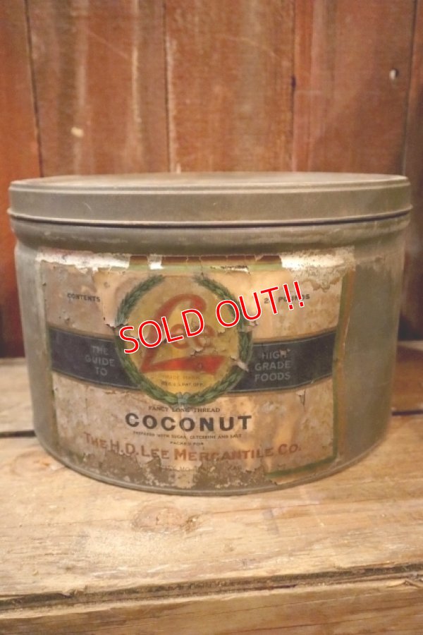 画像1: dp-250205-77 THE H.D. LEE MERCANTILE CO. COCONUT CAN