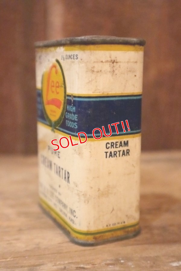 画像4: dp-250205-77 THE H.D. LEE COMPANY PURE CREAM TARTAR CAN
