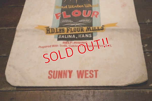 画像7: dp-250205-77 THE H.D. LEE FLOUR MILLS "SUNNY WEST" FLOUR SACK