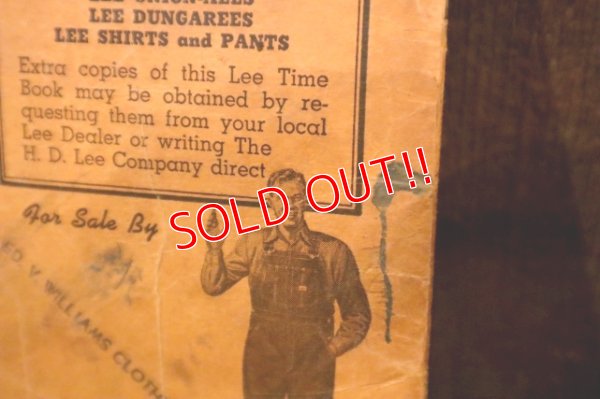 画像13: dp-250205-77 1950's Lee OVERALL TIME BOOK