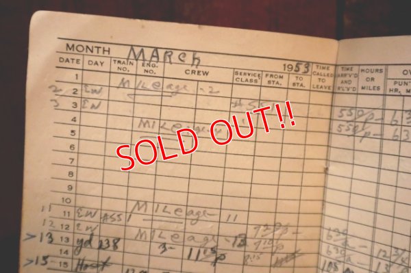 画像5: dp-250205-77 1950's Lee OVERALL TIME BOOK