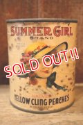 dp-250205-77 THE H.D. LEE COMPANY SUMMER GIRL BRAND YELLOW CLING PEACHES CAN