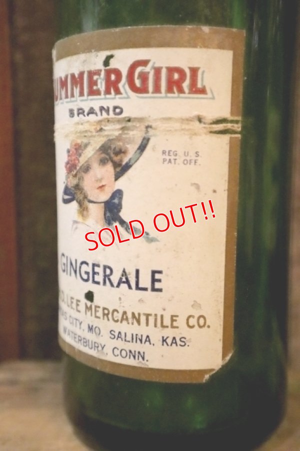 画像3: dp-250205-77 THE H.D. LEE MERCANTILE CO. SUMMER GIRL BRAND GINGERALE BOTTLE