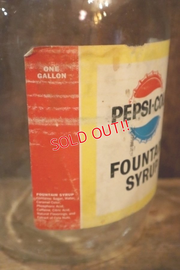 画像3: dp-250205-08 PEPSI COLA 1960's FOUNTAIN SYRUP 1 GALLON BOTTLE
