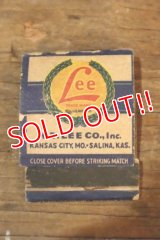 dp-250205-77 THE  H.D. LEE CO. 1940's〜 Match Book