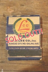 dp-250205-77 THE  H.D. LEE CO. 1940's〜 Match Book