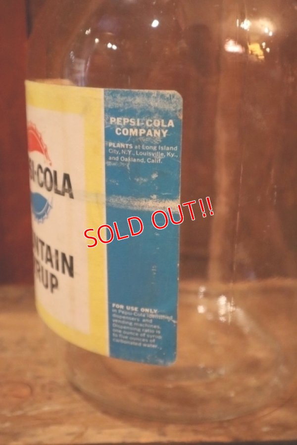画像4: dp-250205-08 PEPSI COLA 1960's FOUNTAIN SYRUP 1 GALLON BOTTLE