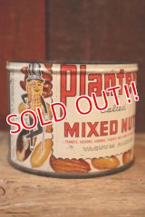 ct-250205-78 PLANTERS / MR.PEANUT 1950's Salted MIXED NUTS TIN CAN
