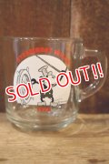 ct-250205-11 Mickey Mouse / Anchor Hocking 1970's Mug "STEAMBOAT WILLIE"
