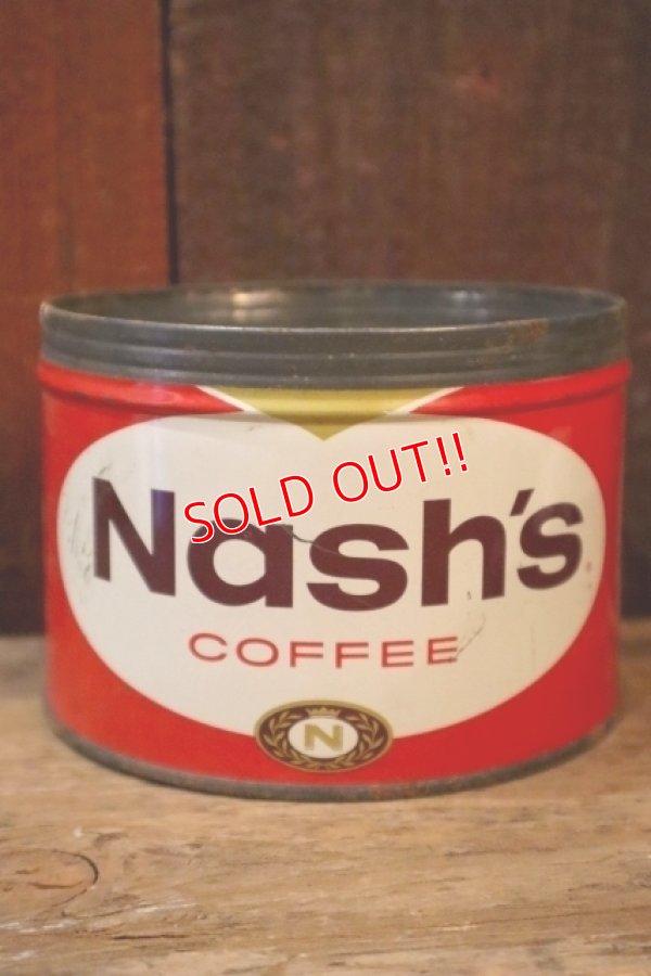 画像1: dp-250205-78 Nash's COFFEE / 1950's Tin Can