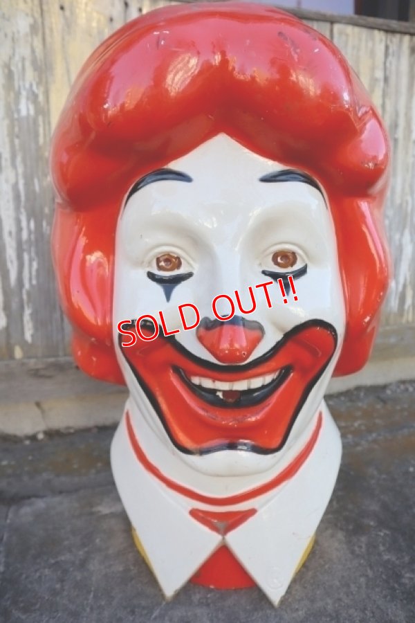 画像2: ct-250205-04 McDonald's 1970's Ronald McDonald Helium Balloon Head