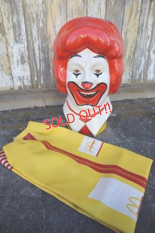 画像1: ct-250205-04 McDonald's 1970's Ronald McDonald Helium Balloon Head