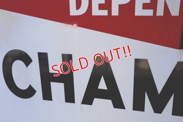 画像2: dp-250205-56 CHAMPION 1960's-1970's Metal Sign
