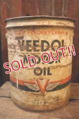 dp-250205-68 VEEDOL MOTOR OIL 1950's 5 U.S. GALLONS CAN