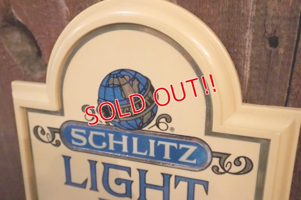 画像3: dp-250205-90 SCHLITZ LIGHT BEER 1977 Plastic Sign