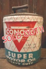 dp-250205-67 CONOCO SUPER MOTOR OIL 1950's 5 U.S. GALLONS CAN