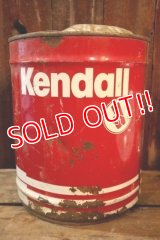 dp-250205-27 Kendall MOTOR OIL 1970's 5 U.S.GALLONS CAN