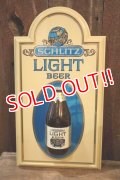 dp-250205-90 SCHLITZ LIGHT BEER 1977 Plastic Sign